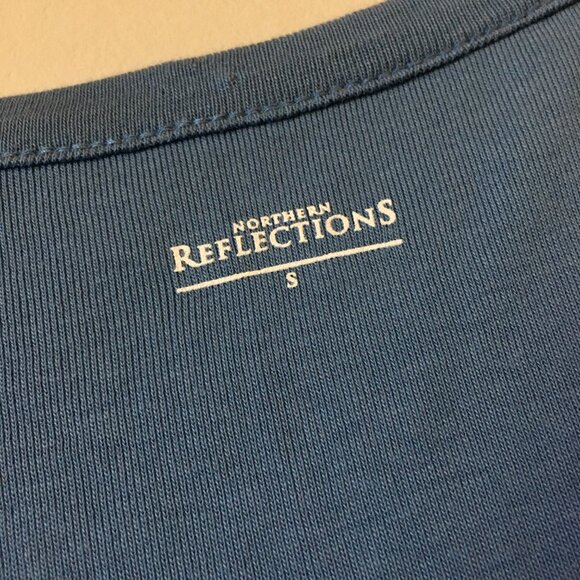 Northern Reflections Sky Blue Cotton Tank Top - Picture 6 of 10